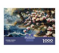 Puzzle Per Adolescenti Da 1000 Pezzi Fantasy Forest Beach Scene Puzzle Per Adulti Giochi Rilassanti Sfida Difficile Interazione Genitore-figlio 38x26cm/1000pcs