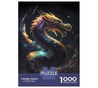 Puzzle Per Adolescenti Da 1000 Pezzi Fantasy Space Dragon Puzzle Per Adulti Gioco Rompicapo Decorazione Per La Casa Interazione Genitore-figlio 38x26cm/1000pcs