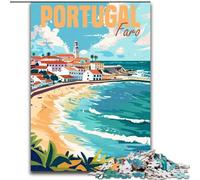 Puzzle per adolescenti da 1000 pezzi, Faro, Portogallo, viaggio, gioco stimolante e gioco per famiglie, un'opera d'arte per bambini dai 14 anni (50x75cm) 1000 pezzi