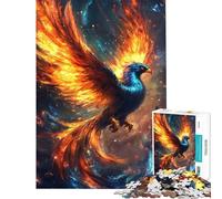 Puzzle per adolescenti da 1000 pezzi Fenice che risorge puzzle per adulti difficile lista dei desideri con Babbo Natale rompicapo giochi per famiglie 50x75cm