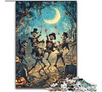 Puzzle per adolescenti da 1000 pezzi, festa dello scheletro, gioco intellettuale giocattolo che rafforza l'amore tra le coppie per età 14+ 50x75cm