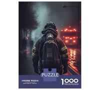 Puzzle Per Adolescenti Da 1000 Pezzi Firefighter Image Puzzle Per Adolescenti Giochi Rilassanti Corsa Di Velocità Manuale Per È Ideale Come Regalo 52x38cm/1000pcs