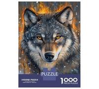 Puzzle Per Adolescenti Da 1000 Pezzi Flame And Frost Wolf -1 Puzzle Per Adulti Gioco Pratico Migliora La Memoria Ottimo Regalo Per I Giocatori 38x26cm/1000pcs