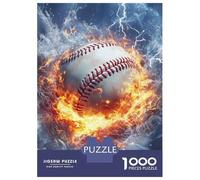 Puzzle Per Adolescenti Da 1000 Pezzi Flames & Ice Baseball Drama Puzzle Per Adulti Giochi Rilassanti Regalo Di Compleanno Regali Per Amici E Familiari 52x38cm/1000pcs