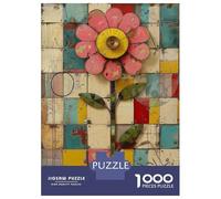 Puzzle Per Adolescenti Da 1000 Pezzi Floral Mosaic Puzzle Per Adolescenti Giocattolo Decorazione Murale Decorazione Per La Casa Interazione Genitore-figlio 52x38cm/1000pcs