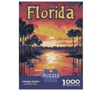 Puzzle Per Adolescenti Da 1000 Pezzi Florida Sunset Landscape Puzzle Per Adulti Gioco Pratico Migliora La Memoria Ottimo Regalo Per I Giocatori 38x26cm/1000pcs