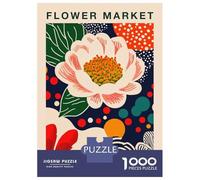 Puzzle Per Adolescenti Da 1000 Pezzi Flower Market Bologna Botanical Travel Art Print Puzzle Per Adulti Giochi Divertenti Un'opera D'arte Interazione Genitore-figlio 52x38cm/1000pcs