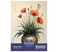 Puzzle Per Adolescenti Da 1000 Pezzi Flowers in A Rustic Earthy-toned Vase Puzzle Per Adulti Gioco Rompicapo Decorazione Per La Casa Interazione Genitore-figlio 70x50cm/1000pcs