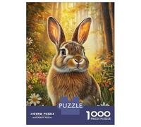 Puzzle Per Adolescenti Da 1000 Pezzi Forest Bunny in Bloom Puzzle Per Adolescenti Gioco Per Famiglie Sfida Difficile Regali Unici Per Compleanno E Natale 38x26cm/1000pcs