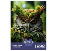 Puzzle Per Adolescenti Da 1000 Pezzi Forest Spirit Owl Statue Puzzle Per Adulti Gioco Per Famiglie Decorazione Murale Regali Unici Per Compleanno E Natale 70x50cm/1000pcs