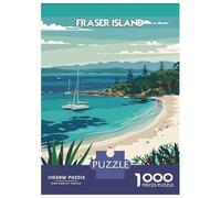 Puzzle Per Adolescenti Da 1000 Pezzi Fraser Island Serenity Puzzle Per Adulti Gioco Pratico Assemblaggio Del Modello Sfida Educativa 38x26cm/1000pcs