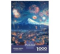 Puzzle Per Adolescenti Da 1000 Pezzi Fuji Night Glow Puzzle Per Adolescenti Gioco Per Famiglie Sfida Difficile Regali Unici Per Compleanno E Natale 70x50cm/1000pcs