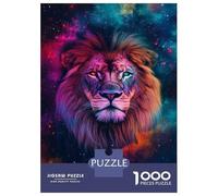 Puzzle Per Adolescenti Da 1000 Pezzi Galactic Lion Majesty -1 Puzzle Per Adolescenti Giocattolo Decorazione Murale Decorazione Per La Casa Interazione Genitore-figlio 52x38cm/1000pcs