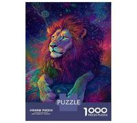 Puzzle Per Adolescenti Da 1000 Pezzi Galactic Lion Majesty -3 Puzzle Per Adolescenti Giochi Rilassanti Decorazione Perfetta Interazione Genitore-figlio 38x26cm/1000pcs