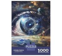 Puzzle Per Adolescenti Da 1000 Pezzi Galactic Vision Cosmic Eye Artwork Puzzle Per Adulti Giocattolo Decorazione Da Parete Regali Per Donne Divertimento A Casa Attività, 38x26cm/1000pcs