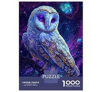 Puzzle Per Adolescenti Da 1000 Pezzi Galaxy Owl Wall Art Print Puzzle Per Adulti Gioco Per Famiglie Decorazione Murale Regali Unici Per Compleanno E Natale 52x38cm/1000pcs