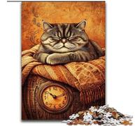 Puzzle per adolescenti da 1000 pezzi, gatto della fattoria, aiuta il cervello a esercitare i giocattoli avvincenti per coltivare la pazienza e migliorare la memoria (dimensioni 50x75cm)