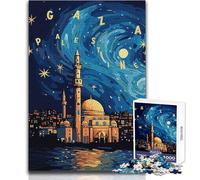Puzzle per adolescenti da 1000 pezzi, Gaza, Palestina, design, arte, regali per donne, gioco rompicapo, regalo di compleanno (dimensioni 38x52cm)