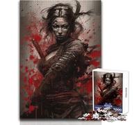 Puzzle per adolescenti da 1000 pezzi, Geisha e Samurai pericolosi, regalo di compleanno per ragazzi dai 14 anni in su (dimensioni 50x75cm)