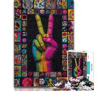 Puzzle per adolescenti da 1000 pezzi, gesto "Sì", sfida difficile antistress, ogni pezzo è unico, gioco divertente per tutta la famiglia, 50x75cm