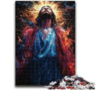 Puzzle per adolescenti da 1000 pezzi, Gesù, gioco intellettuale giocattolo che rafforza l'amore tra coppie dai 14 anni in su, 50x75cm