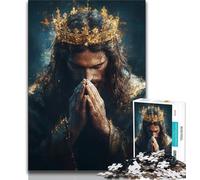 Puzzle per adolescenti da 1000 pezzi, Gesù, sfida difficile antistress, ogni pezzo è unico, gioco divertente e stimolante per tutta la famiglia (75x50cm)