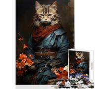 Puzzle per adolescenti da 1000 pezzi giocattolo giapponese a forma di gatto nobile idee regalo per decorare la parete gioco rompicapo per migliorare l'amore tra coppie dimensioni 50x75cm
