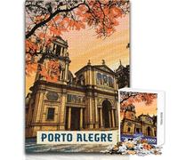 Puzzle per adolescenti da 1000 pezzi, gioco educativo per famiglie a Porto Alegre, migliora la memoria, regali di Babbo Natale segreto, dimensioni 38x52cm