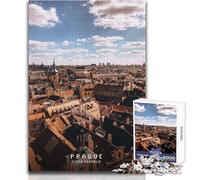 Puzzle per adolescenti da 1000 pezzi, gioco educativo per famiglie a Praga, migliora la memoria, regali di Babbo Natale segreto, dimensioni 38x52cm