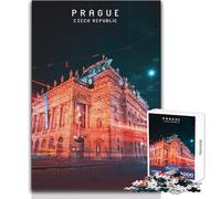 Puzzle per adolescenti da 1000 pezzi, gioco educativo per famiglie a Praga, migliora la memoria, regali di Babbo Natale segreto, dimensioni 38x52cm