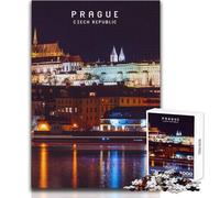 Puzzle per adolescenti da 1000 pezzi, gioco educativo per famiglie a Praga, migliora la memoria, regali di Babbo Natale segreto, dimensioni 38x52cm