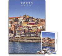 Puzzle per adolescenti da 1000 pezzi, gioco educativo per famiglie, Porto, migliora la memoria, regali di Babbo Natale segreto, dimensioni 38x26cm