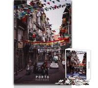 Puzzle per adolescenti da 1000 pezzi, gioco educativo per famiglie, Porto, migliora la memoria, regali di Babbo Natale segreto, dimensioni 50x75cm