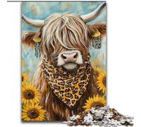 Puzzle per adolescenti da 1000 pezzi, Girasole Yak, giocattoli educativi per l'apprendimento, giochi per famiglie, regali e compleanni unici dimensioni 50x75cm