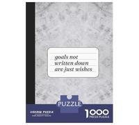 Puzzle Per Adolescenti Da 1000 Pezzi Goals Not Written Down Puzzle Per Adulti Gioco Pratico Analisi E Logica Interazione Genitore-figlio 38x26cm/1000pcs