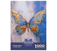 Puzzle Per Adolescenti Da 1000 Pezzi Golden Butterfly Puzzle Per Adulti Giocattolo Decorazione Da Parete Taglio Di Precisione Regali Unici Per Compleanno E Natale 52x38cm/1000pcs