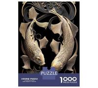 Puzzle Per Adolescenti Da 1000 Pezzi Golden Couple Koi Fish Puzzle Per Adulti Gioco Rompicapo Decorazione Per La Casa Interazione Genitore-figlio 70x50cm/1000pcs