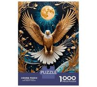 Puzzle Per Adolescenti Da 1000 Pezzi Golden Eagle Moon Kintsugi Puzzle Per Adulti Giochi Rilassanti Sfida Difficile Interazione Genitore-figlio 70x50cm/1000pcs