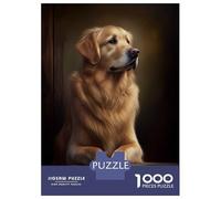 Puzzle Per Adolescenti Da 1000 Pezzi Golden Retriever Puzzle Per Adolescenti Giochi Rilassanti Decorazioni Murali Regali Unici Per Compleanno E Natale 52x38cm/1000pcs
