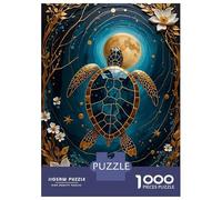 Puzzle Per Adolescenti Da 1000 Pezzi Golden Turtle Kintsugi Moon Puzzle Per Adulti Giocattolo Decorazione Da Parete Taglio Di Precisione Regali Unici Per Compleanno E Natale 70x50cm/1000pcs