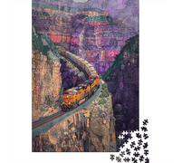 Puzzle Per Adolescenti Da 1000 Pezzi Grand Canyon Train Ride Puzzle Per Adulti Giocattolo Decorazione Da Parete Migliora La Memoria Gioco Stimolante Regali 70x50cm/1000pcs
