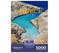 Puzzle Per Adolescenti Da 1000 Pezzi Greece Chania Beach Puzzle Per Adulti Gioco Rompicapo Decorazione Per La Casa Interazione Genitore-figlio 70x50cm/1000pcs
