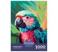 Puzzle Per Adolescenti Da 1000 Pezzi Green And Pink Parrot Puzzle Giocattolo Decorazione Da Parete Migliora La Memoria Regali Per Amici E Familiari 70x50cm/1000pcs
