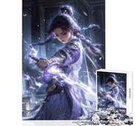 Puzzle per adolescenti da 1000 pezzi guerriera con spada decorazione per la casa giocattoli regalo di compleanno gioco educativo migliora l'amore tra coppie dimensioni 50x75cm