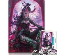 Puzzle per adolescenti da 1000 pezzi,guerriera ninja giapponese,puzzle da 1000 pezzi,giochi di attività stimolanti per la famiglia,giocattolo fai da te per decorazioni murali di casa (75x50cm)