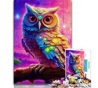 Puzzle per adolescenti da 1000 pezzi, gufo dei sogni, aiuta il cervello a esercitare i giocattoli avvincenti per coltivare la pazienza, regalo per compleanni (75x50cm)