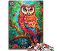 Puzzle per adolescenti da 1000 pezzi, gufo misterioso, giocattoli educativi per l'apprendimento, giochi per famiglie, gioco educativo per compleanno, Natale, 50x75cm