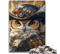 Puzzle per adolescenti da 1000 pezzi, gufo misterioso, sfida di intelligenza cerebrale, giocattoli avvincenti, regalo di compleanno, regali, arte murale 50x75cm