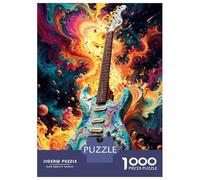 Puzzle Per Adolescenti Da 1000 Pezzi Guitar Dream Puzzle Per Adolescenti Giochi Rilassanti Regali Per Donne Regali Per Amici E Familiari 52x38cm/1000pcs