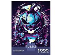 Puzzle Per Adolescenti Da 1000 Pezzi Halloween Pumpkin Glitch Art Puzzle Per Adulti Gioco Pratico Assemblaggio Del Modello Sfida Educativa 38x26cm/1000pcs